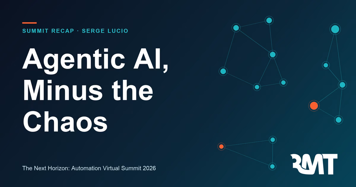 MCP server security for agentic AI: Serge Lucio on the automation platform as the intelligent control plane